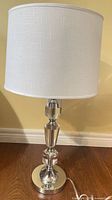 Full view of lamp with shade