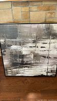 Front view of abstract painting