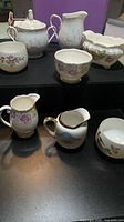 Group shot showing all china pieces
