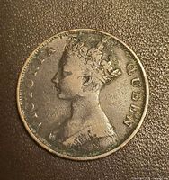 Obverse showing Queen Victoria bust and legend