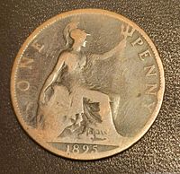 Reverse with seated Britannia and date 1895