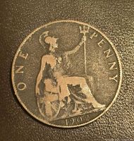 Reverse showing seated Britannia and date