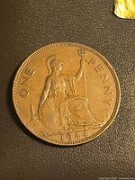 Reverse showing Britannia, denomination and date