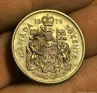 Reverse showing Canadian Coat of Arms and date 1978