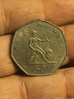 Reverse with Britannia and lion NEW PENCE 50