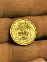 Reverse showing crowned leek design