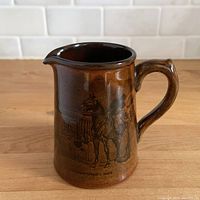 Front side showing transfer print and shape