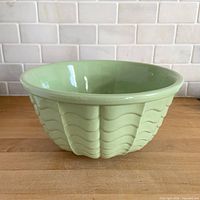 Top angled view showing overall bowl shape, color, and interior