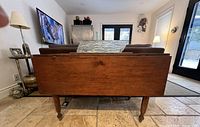 rear view of table with both leaves dropped