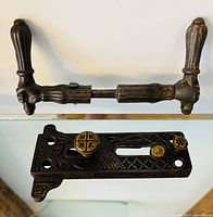Overall view of double handle and slide latch