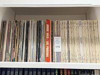 Full shelf view of entire LP collection with visible Javier Solis / Los Panchos spine and lot size perspective