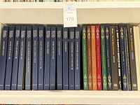 Row of Time-Life cloth-bound slipcase volumes showing spine titles and colors