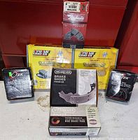 All seven brake component boxes grouped