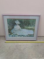 Front view of framed print showing artwork, matting and full frame