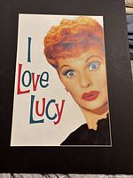 Full view of framed I Love Lucy portrait print