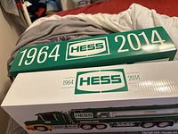 Commemorative box showing Hess logo and 1964-2014 dates