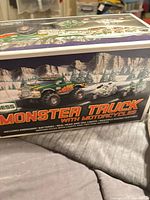 Front of original box showing Hess Monster Truck with Motorcycles artwork