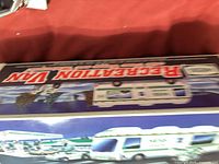 Illustrated box top showing Hess Recreation Van graphics