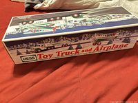 Illustrated Hess Toy Truck and Airplane box closed