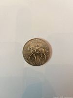 Obverse showing Queen Elizabeth II on horseback