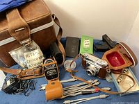 Entire lot including camera, bag, accessories, cables, manuals