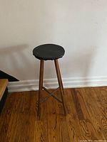 Full view of spindle wood stand