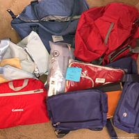 All eight items displayed together on carpet