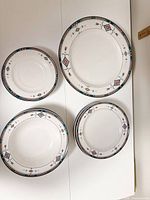 Four pieces showing size difference and pattern