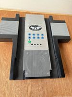 Top view of Boom Bags speaker showing control panel, grilles, overall wear