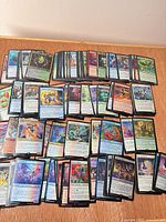spread of assorted foil Unfinity cards