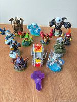 All eleven Skylanders pieces arranged on tabletop