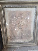 Front view of framed print showing artwork and entire frame