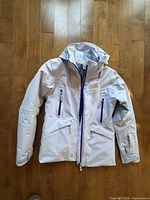 Light purple Wedze Piste 900 ski jacket front view