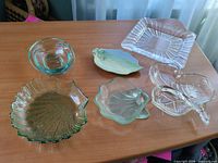 Group shot showing all six dishes on table