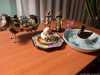 Group shot of all nine decorative pieces