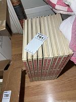 Stack of 10 hardcover books Discovering Antiques