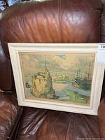 Front view of framed print showing entire artwork and frame