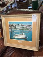 Front view of framed print showing full frame and image