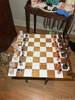 Overall view of board with all pieces arranged for play