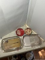 Four paperweights arranged together