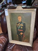 Full view of framed Prince Philip portrait