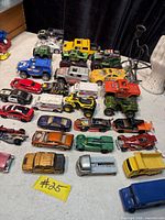 Full lot overview showing all die-cast vehicles