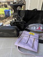 Group shot of all five bags on surface