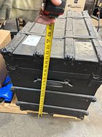 Measuring trunk height showing about 26 inches