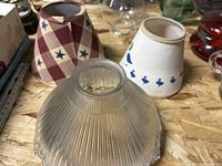 Three shades together showing materials and patterns