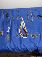 Group shot of all jewelry pieces laid out
