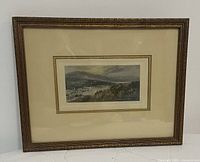 Framed engraving full view