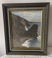 Full view of framed reprint photograph