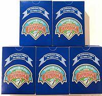 Front view of five boxes displaying logo and edition banner