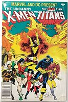 Full front cover of comic showing characters and price